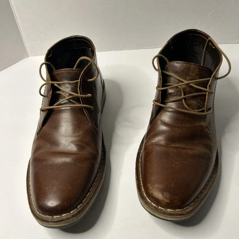 Steve Madden Harken Chukka Boot - Men's Size 8  Cognac Brown
